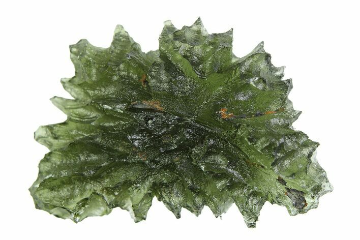 Green Moldavite Tektite ( g) - Besednice, Czech Republic #359251